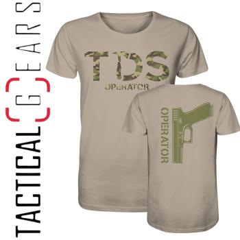 TACTICAL DEFENSE SYSTEM - SEMINAR - MEN´S - T-SHIRT - TDS OPERATOR - DESERT DUST